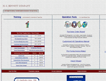 Tablet Screenshot of hcbennett.com